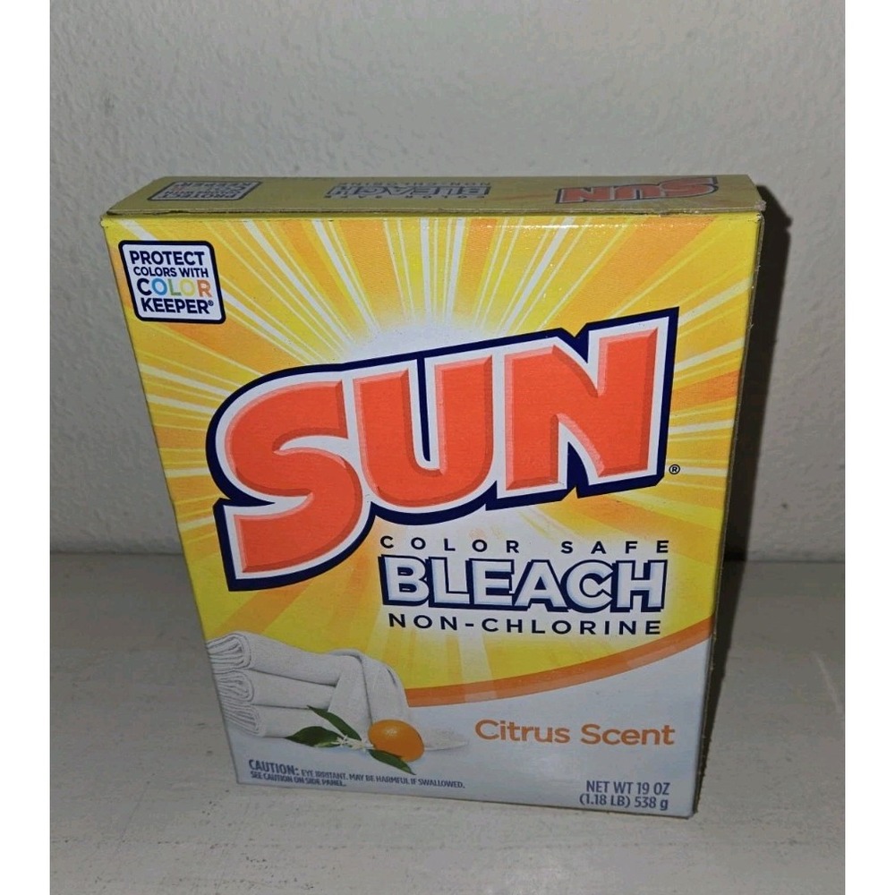 Vintage NOS SUN Color Safe Powder Bleach 19 oz